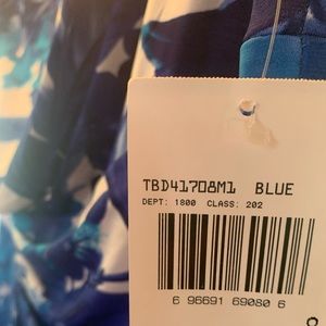 Beautiful blue multicolor sleeveless dress